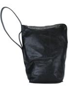 Rick Owens Bucket Shoulder Bag, Men's, Black, Calf Leather/lamb Skin