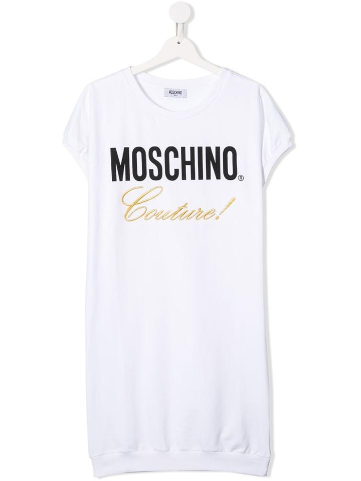 Moschino Kids Teen Moschino Couture Dress - White