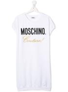 Moschino Kids Teen Moschino Couture Dress - White
