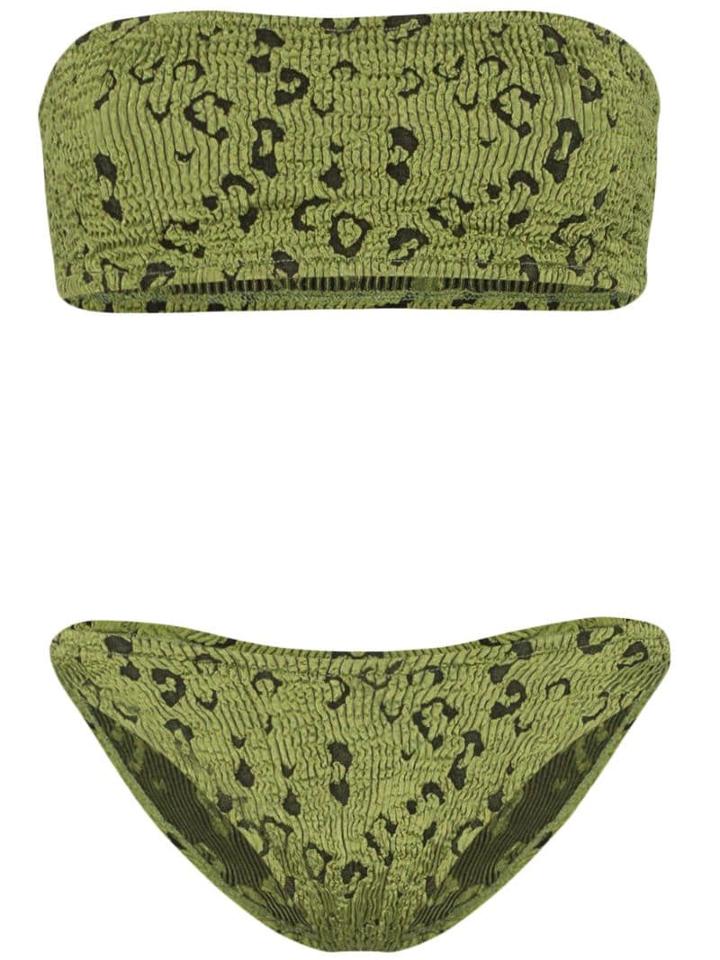 Hunza G Gabrielle Leopard Print Bikini - Green