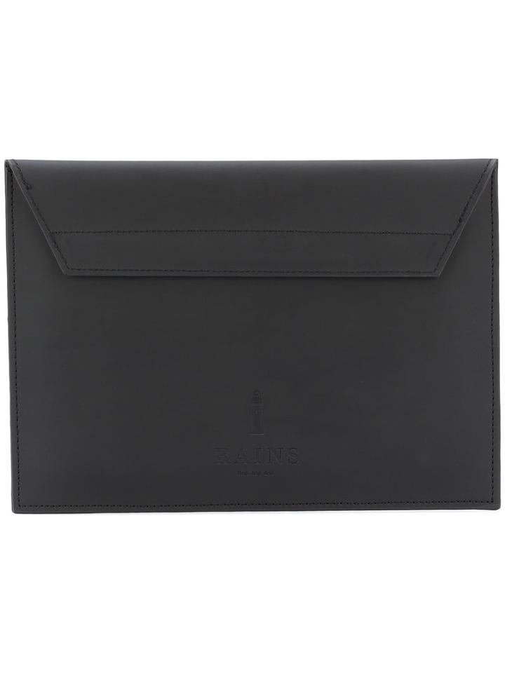 Rains - Envelope Clutch - Unisex - Polyester/polyurethane - One Size, Black, Polyester/polyurethane