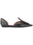 Marni Square Toe Loafers - Black
