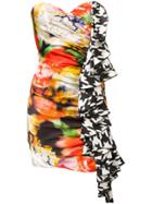 Giuseppe Di Morabito Colour-block Ruffle Dress - Red