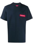Supreme Mesh Stripe Pocket T-shirt - Blue