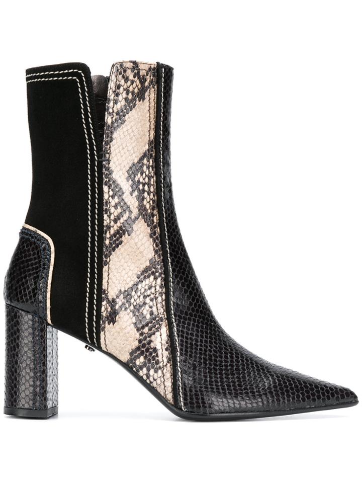 Dorothee Schumacher Snake-effect Ankle Boots - Black
