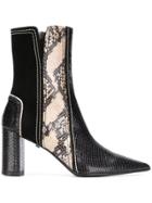 Dorothee Schumacher Snake-effect Ankle Boots - Black