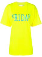 Alberta Ferretti Friday Long-line T-shirt - Yellow