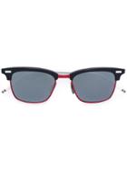 Thom Browne Eyewear Navy, Red And Blue Sunglasses