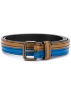 Tomas Maier Bicolour Buckle Belt, Women's, Size: 95, Brown, Goat Skin