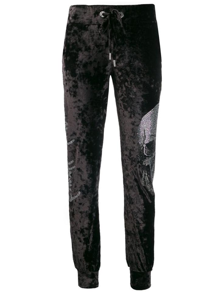 Philipp Plein Skull Track Trousers - Blue