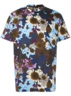 Versace Floral Print T-shirt, Men's, Size: L, Cotton