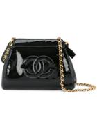 Chanel Vintage Cc Logos Chain Shoulder Bag - Black
