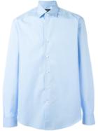 Salvatore Ferragamo Classic Shirt, Men's, Size: Small, Blue, Cotton