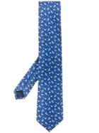 Salvatore Ferragamo Astronaut Print Tie - Blue