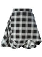 Vivienne Westwood Anglomania Checked Asymmetric Skirt
