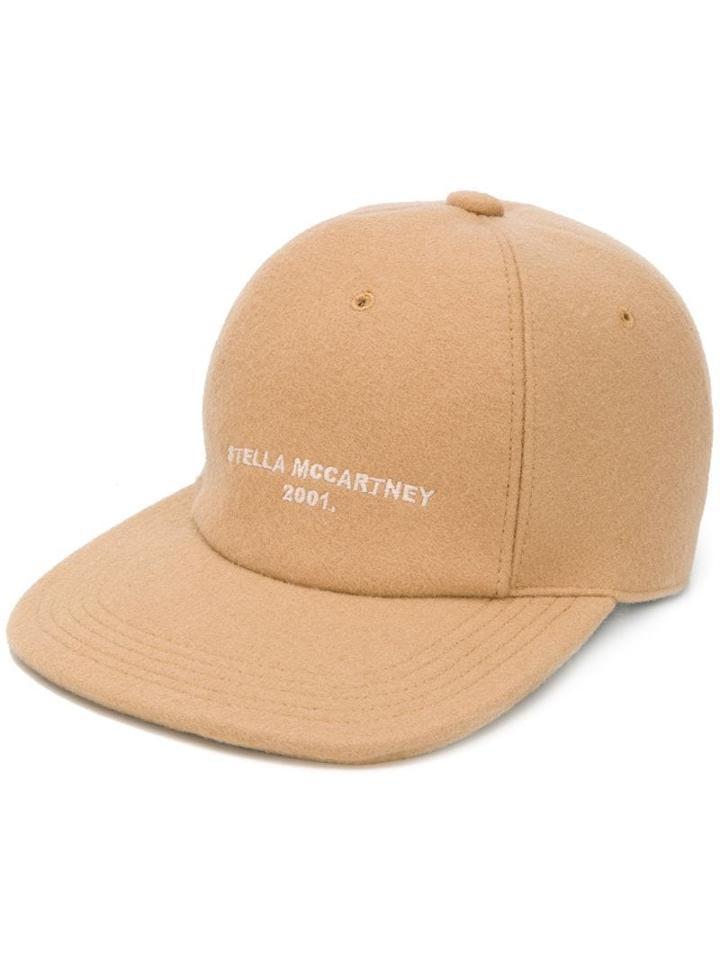 Stella Mccartney Logo Baseball Cap - Neutrals