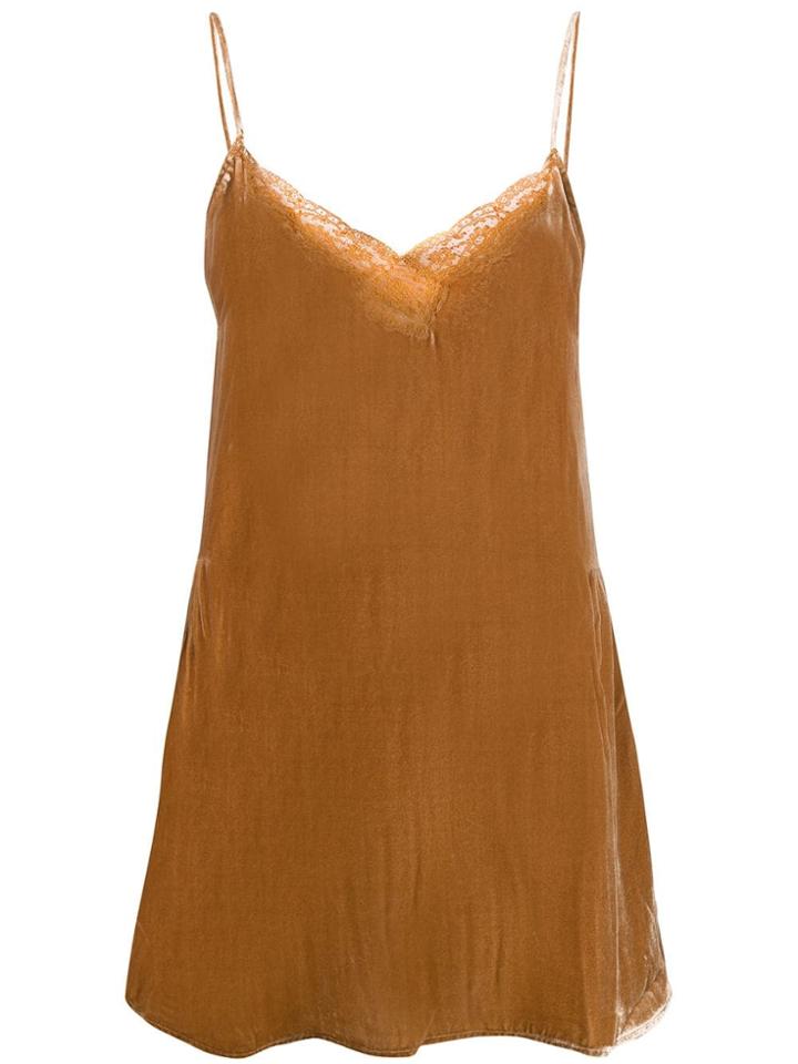 Mes Demoiselles Long Camisole Top - Brown
