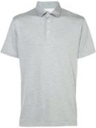 Brunello Cucinelli Polo Shirt, Men's, Size: Xxl, Grey, Silk/cotton