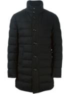 Moncler 'vallier' Padded Jacket, Men's, Size: 0, Black, Feather Down/polyamide/wool
