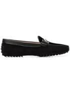 Tod's Classic Logo Embellished Loafers - Black