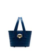 Rixo Ronnie Crocodile-effect Tote - Blue