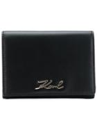 Karl Lagerfeld Signature Fold Wallet - Black