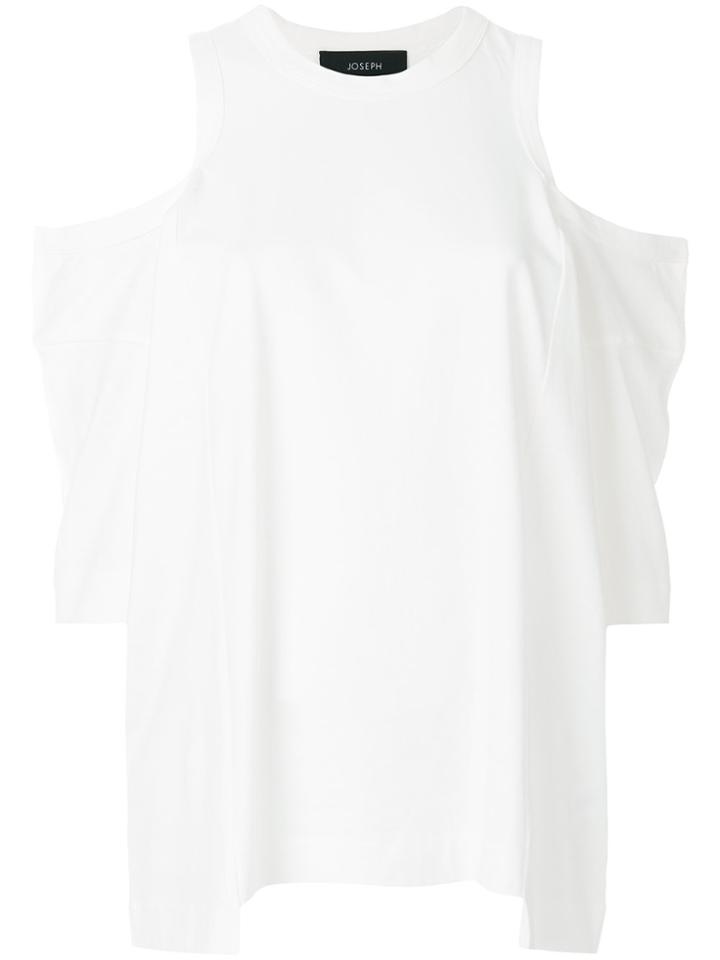 Joseph Cold-shoulder Fitted Top - White