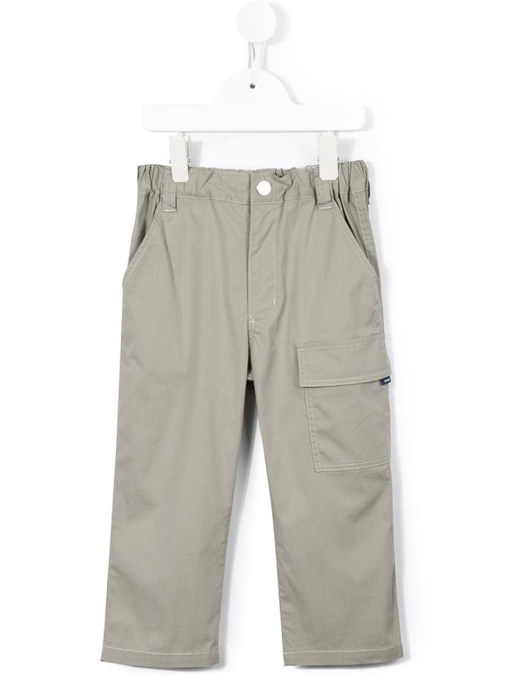 Familiar - Flap Pocket Trousers - Kids - Cotton/polyurethane - 7 Yrs, Grey