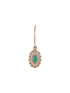 Pascale Monvoisin 9kt Rose Gold Montauk White Turquoise Earrings