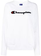 Champion Signature Logo Sweatshirt - White