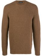 Roberto Collina Regular-fit Crew-neck Jumper - Brown