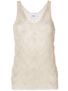 Dondup Doily Knitted Vest Top - Gold