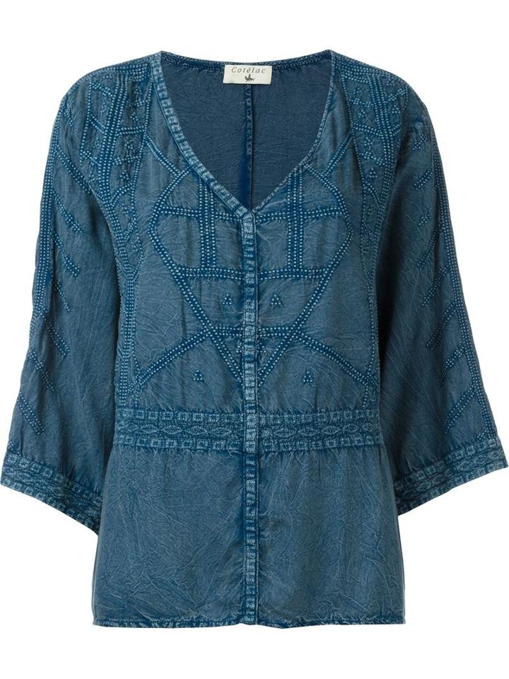 Cotélac V-neck Blouse