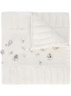 Thomas Wylde Roadhouse Crystal-embellished Scarf - White