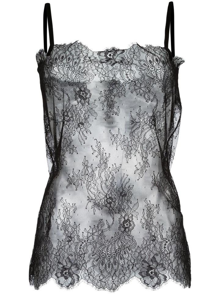 Philosophy Di Lorenzo Serafini Lace Cami Top, Women's, Size: 44, Black, Polyamide