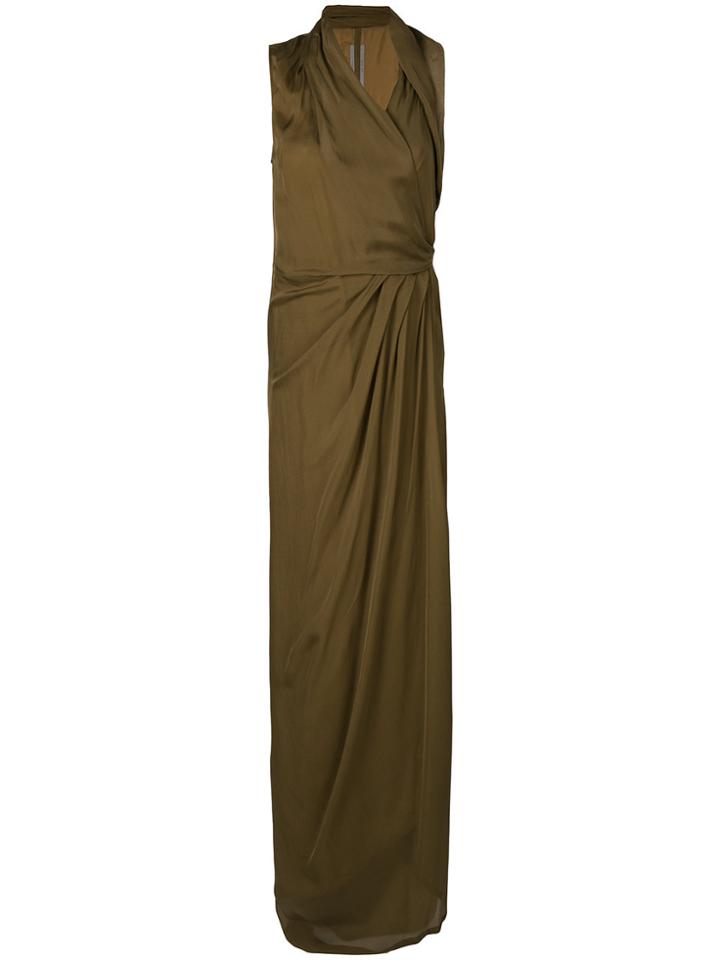 Rick Owens Halterneck Evening Dress - Green