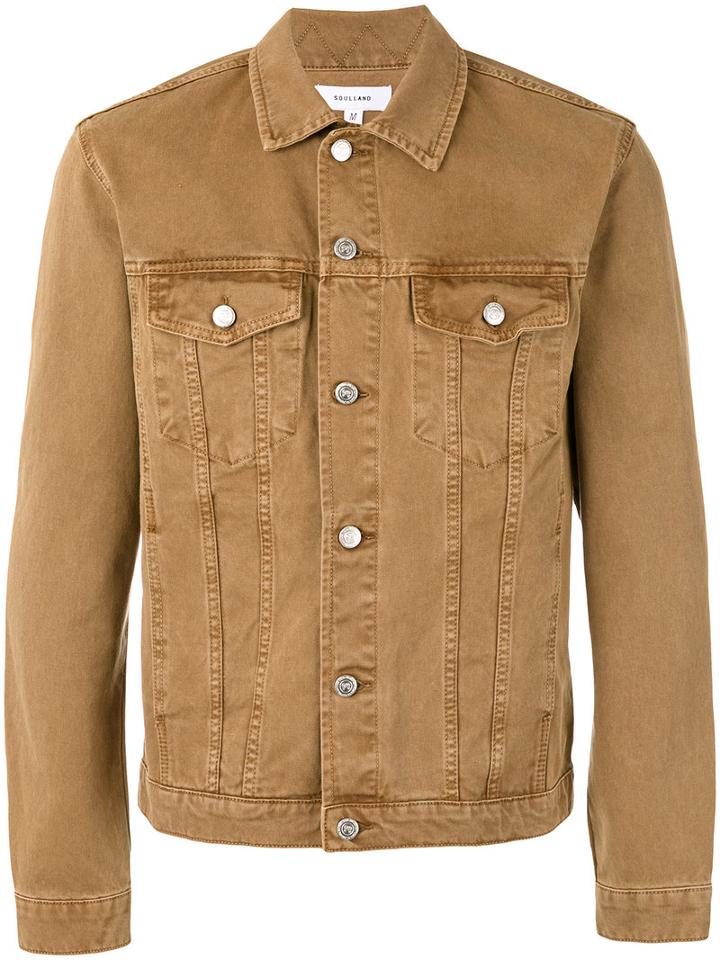 Soulland - Shelton Jacket - Men - Cotton - M, Nude/neutrals, Cotton