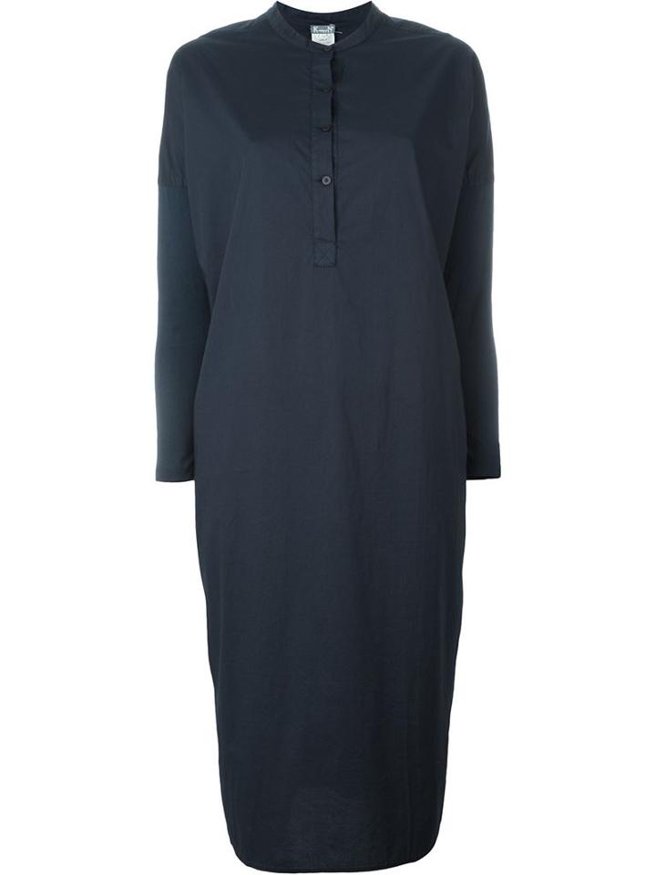 Kristensen Du Nord Henley Shirt Dress, Women's, Size: 1, Blue, Cotton