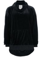 Maison Mihara Yasuhiro Velour Hoodie - Black