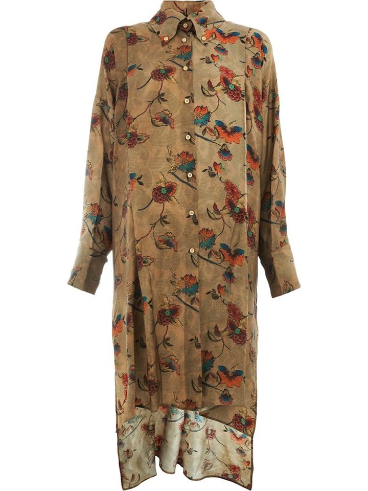 Uma Wang Uma Wang Uw5021 Uw022 Tan Fantasy Viscose/cupro - Brown