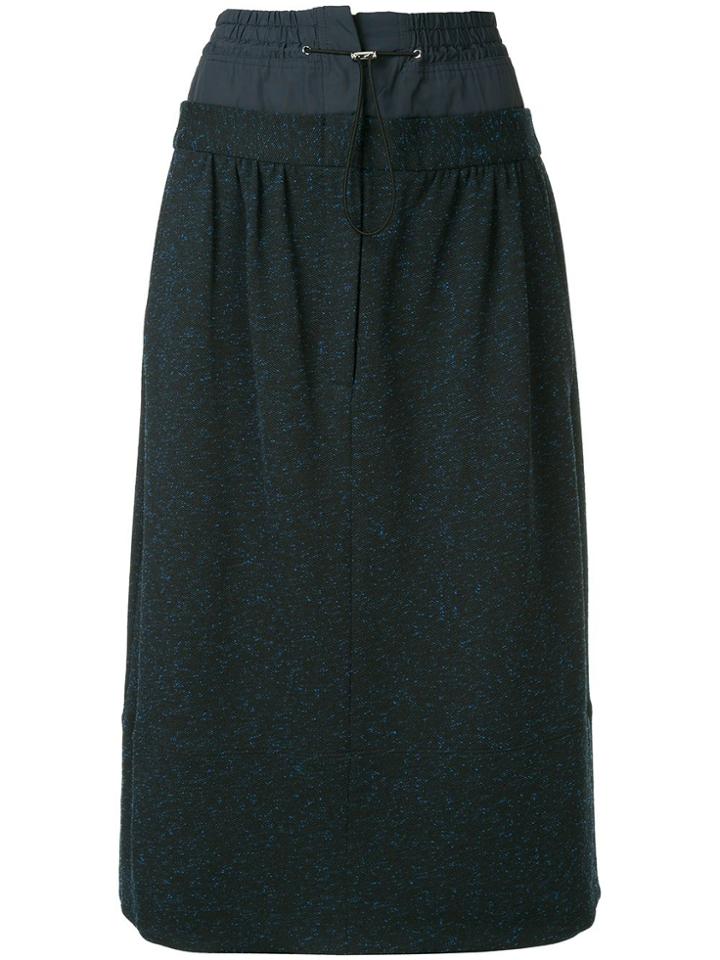 Tibi Double Waist Mid-length Skirt - Blue