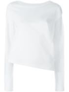 Mm6 Maison Margiela Slit Sleeve Asymmetric T-shirt