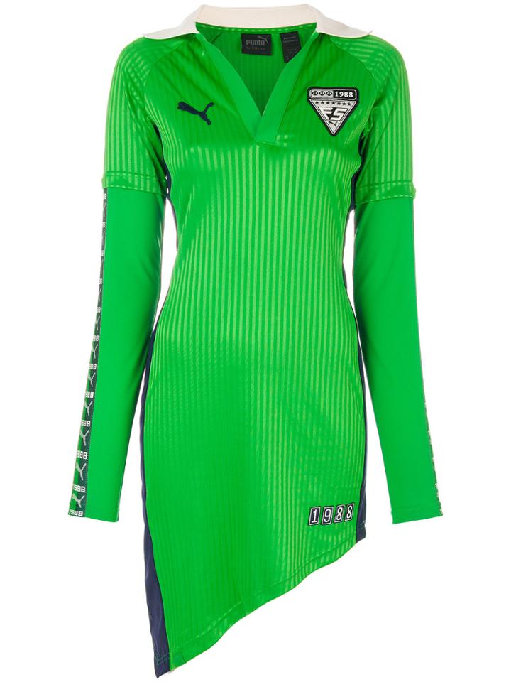 Fenty X Puma Asymmetric Polo Dress - Green