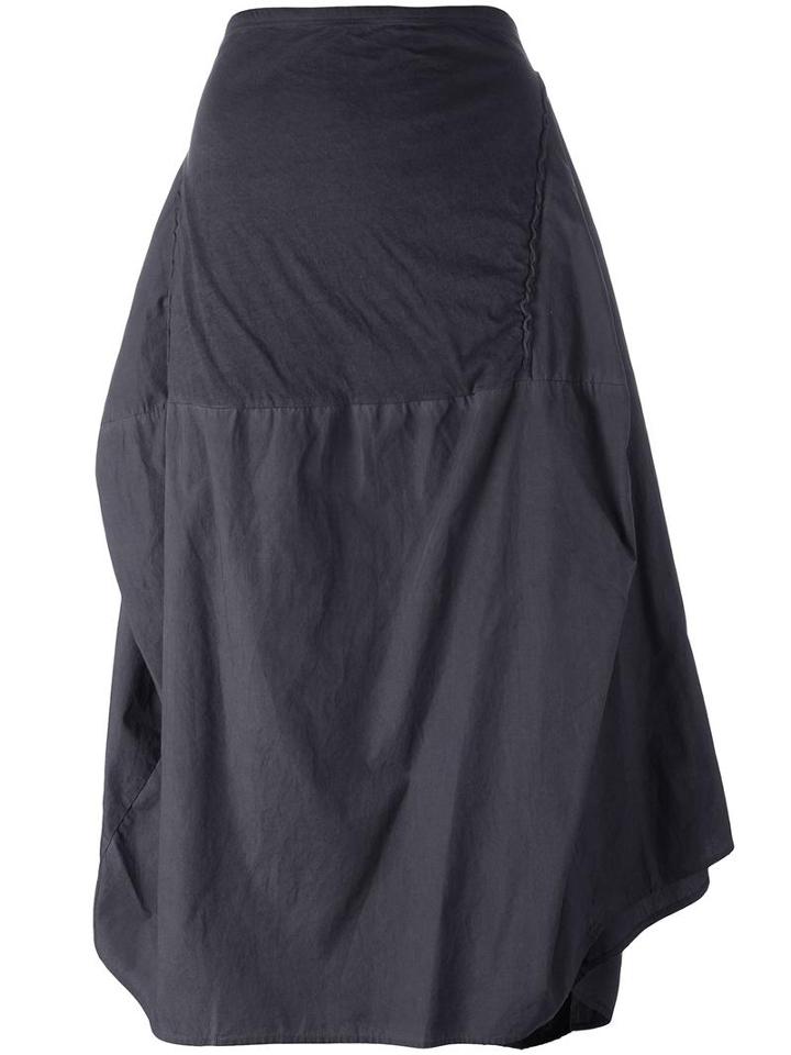 Rundholz Paneled Skirt, Women's, Size: Small, Grey, Cotton