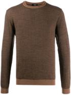 Fendi Intarsia Knitted Ff Motif Sweater - Neutrals