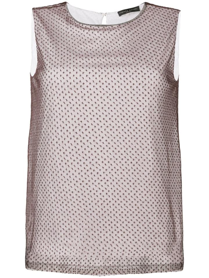 Fabiana Filippi Layered Tank Top - Brown