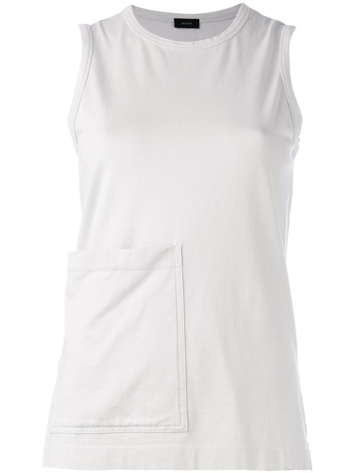 Joseph - Pocket Detail Tank Top - Women - Cotton/spandex/elastane - S, Women's, Grey, Cotton/spandex/elastane