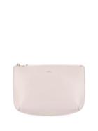 A.p.c. Leather Zipped Clutch - Pink
