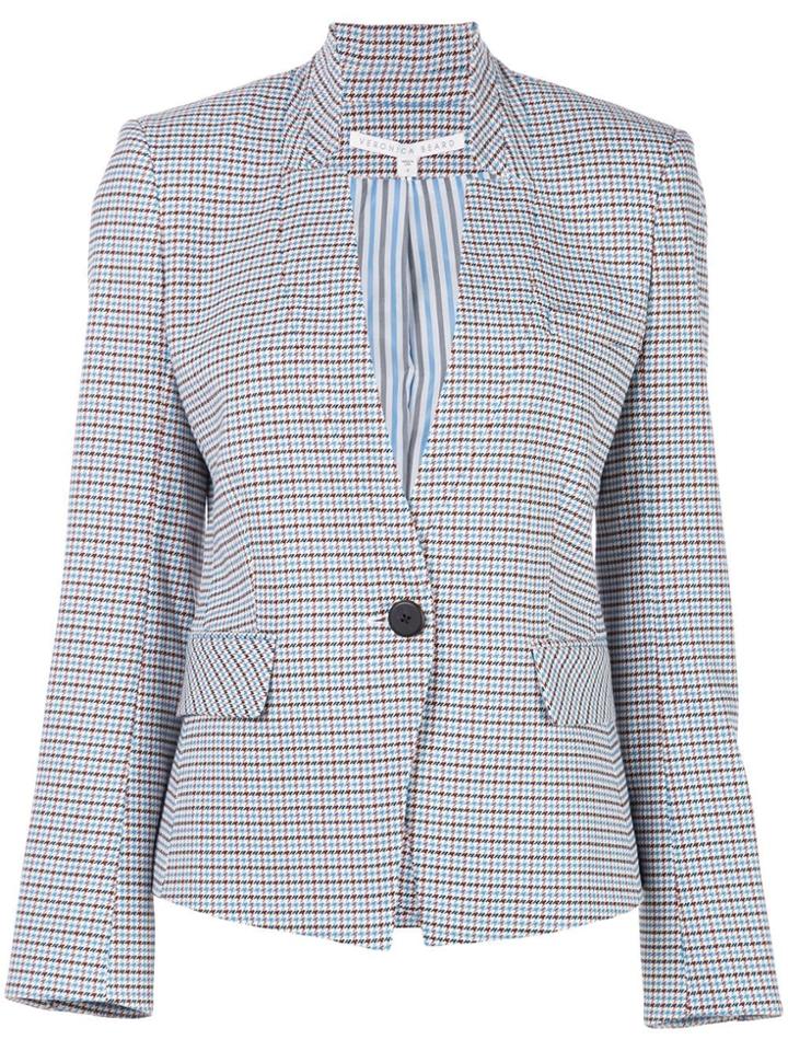 Veronica Beard Farley Houndstooth Dickey Blazer - Blue