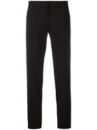Prada Cropped Trousers, Women's, Size: 38, Black, Cupro/virgin Wool